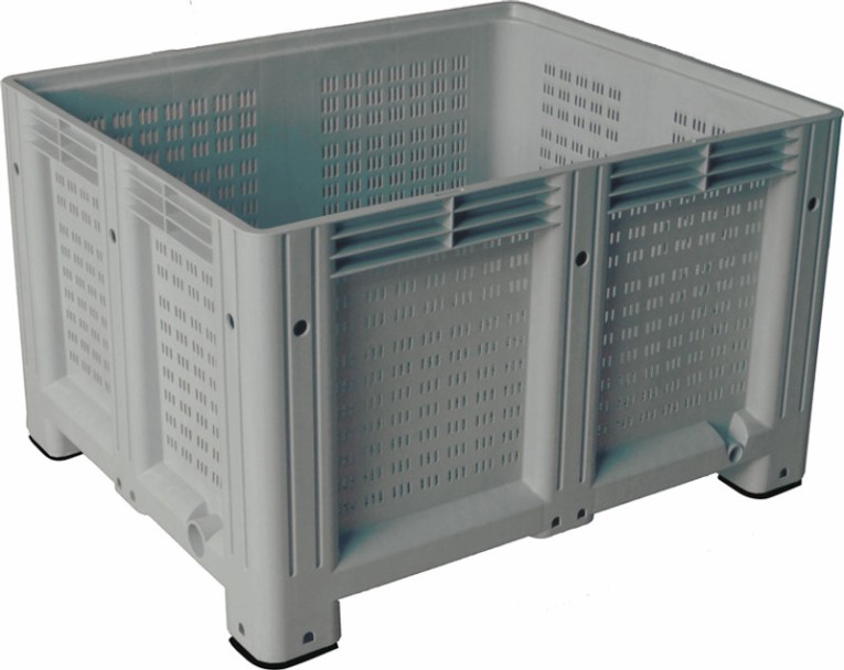 Big Box 1200x1000x580 мм перфорированный на ножках серый купить в Челябинске