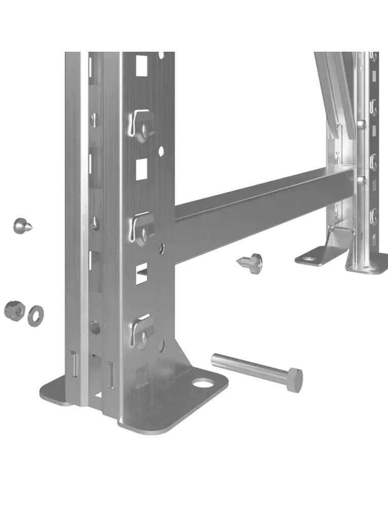 Стеллаж MS U 3000x1200x500 3 полки (400 кг, металл) купить в Челябинске