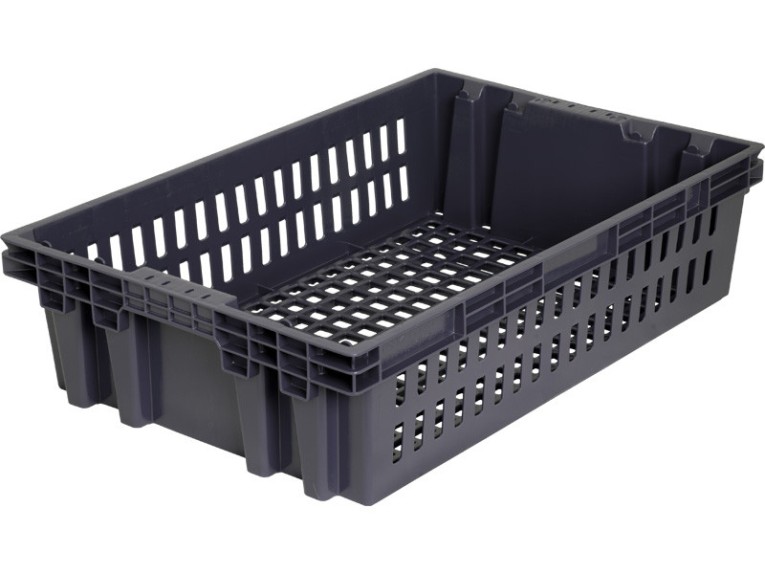 Ящик п/э хлебный 600х400х152,5 черный, вес 1,2 кг купить в Челябинске Ящик п/э хлебный 600х400х152,5 черный, вес 1,2 кг купить в Челябинске