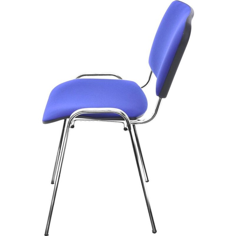 Стул Изо (синяя ткань, хром) купить в Челябинске