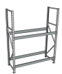 Стеллаж грузовой СГР 2500x1800x800 2 полки (без настила) Стеллаж грузовой СГР 2500x1800x800 2 полки (без настила)