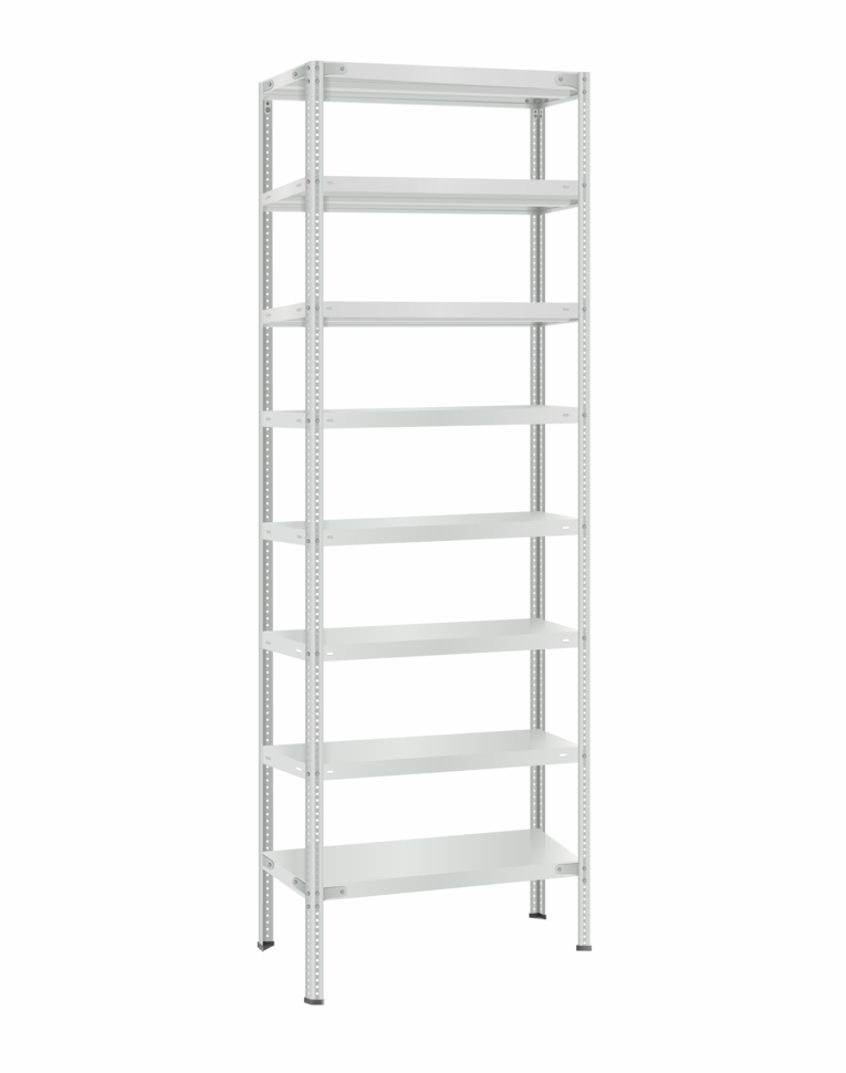 Стеллаж металлический Титан МС-500 2300х700х300 8 полок купить в Челябинске