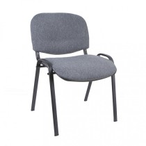 Стул Изо (серая ткань, металл черный) Стул Изо (серая ткань, металл черный)