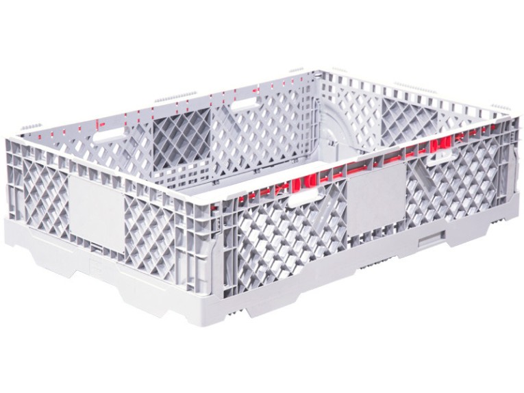 Паллетная рама штабелируемая 1200х800х300 серая c бортиками купить в Челябинске Паллетная рама штабелируемая 1200х800х300 серая c бортиками купить в Челябинске