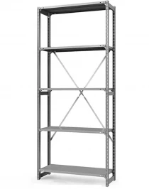 Стеллаж ТСУ 4000x1500x600 5 полок (300 кг, металл) Стеллаж ТСУ 4000x1500x600 5 полок (300 кг, металл)