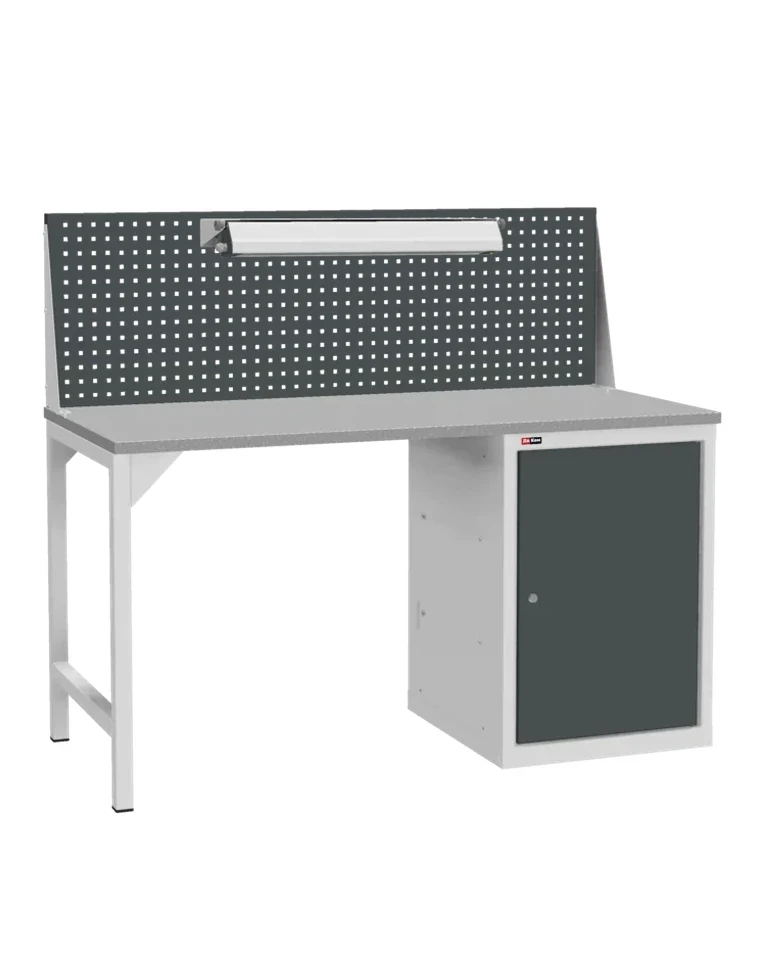 Верстак ДиКом ВЛ-К-150-07+Э1 со светильником купить в Челябинске