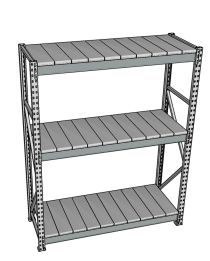 Стеллаж грузовой СГР 3000x900x800 3 полки (металл) Стеллаж грузовой СГР 3000x900x800 3 полки (металл)