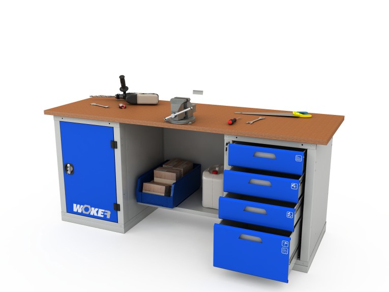 Верстак двухтумбовый WOKER PRO 2104.2000 купить в Челябинске Верстак двухтумбовый WOKER PRO 2104.2000 купить в Челябинске