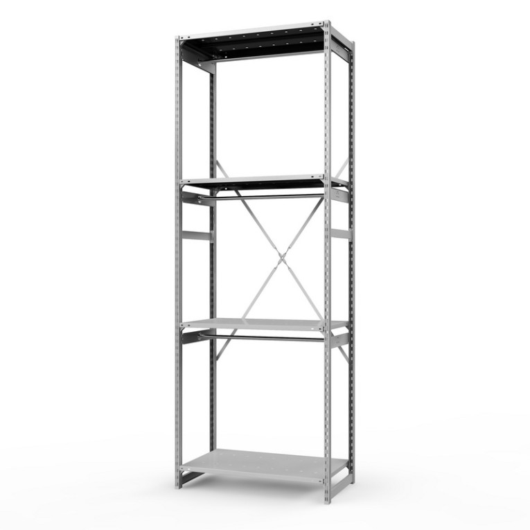 Стеллаж металлический ТСУ Универсал, 3000х1060х500 мм.Штанги: 3шт. Полки: металл усил. перф. 4 шт. купить в Челябинске