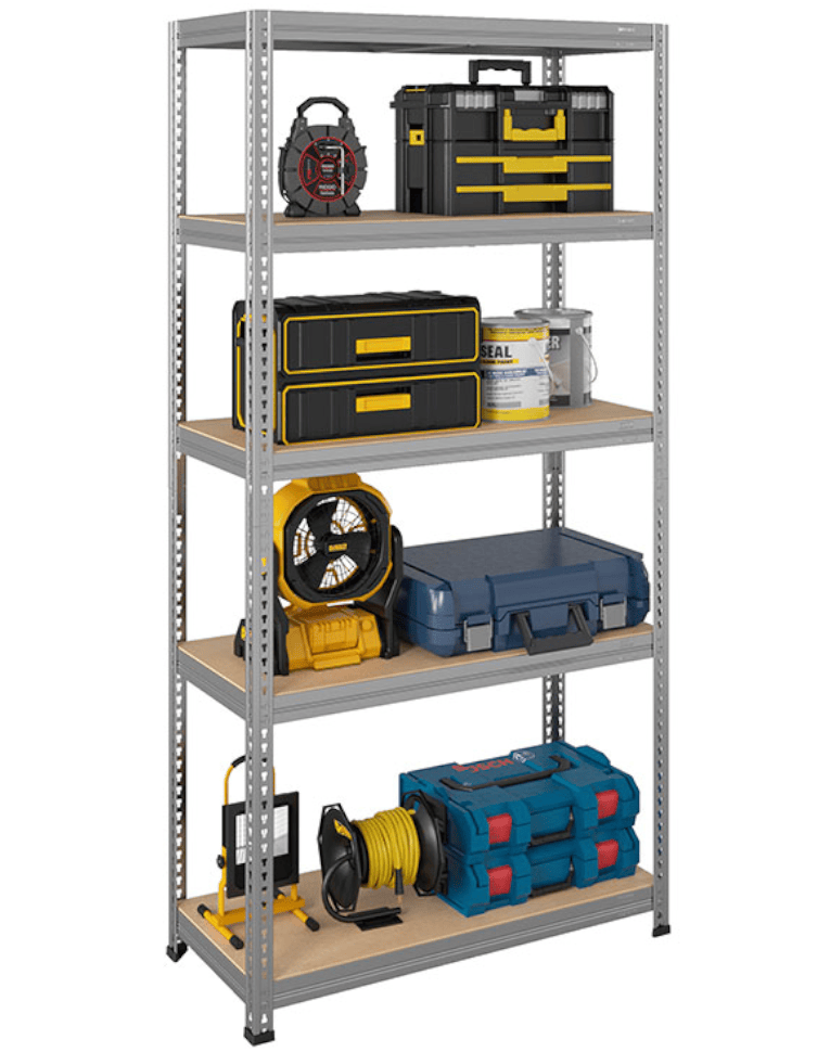 Стеллаж быстросборный ЛОФТ (SBL) 1800x900x400 5 полок (цинк) купить в Челябинске Стеллаж быстросборный ЛОФТ (SBL) 1800x900x400 5 полок (цинк) купить в Челябинске