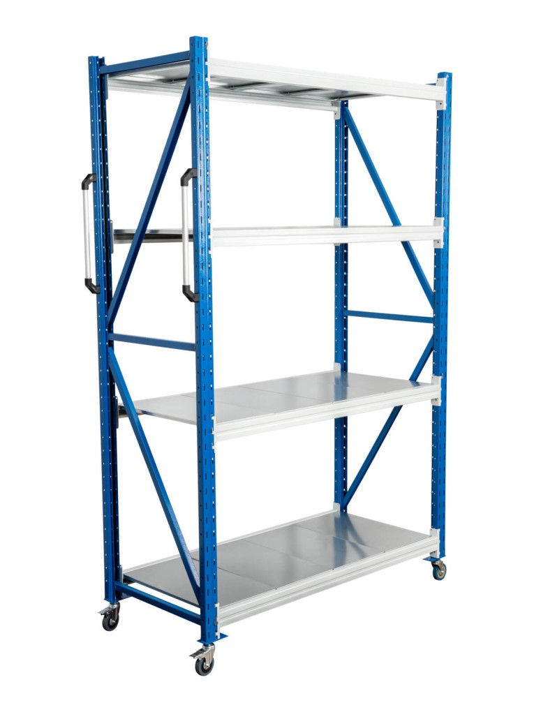 Стеллаж мобильный БиКом СТ-4 200x150x40 4 полки купить в Челябинске