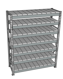Стеллаж грузовой СГР 3000x1500x400 7 полок (металл) Стеллаж грузовой СГР 3000x1500x400 7 полок (металл)
