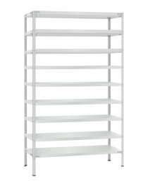 Стеллаж металлический Титан МС-500 2400х1200х300 9 полок Стеллаж металлический Титан МС-500 2400х1200х300 9 полок