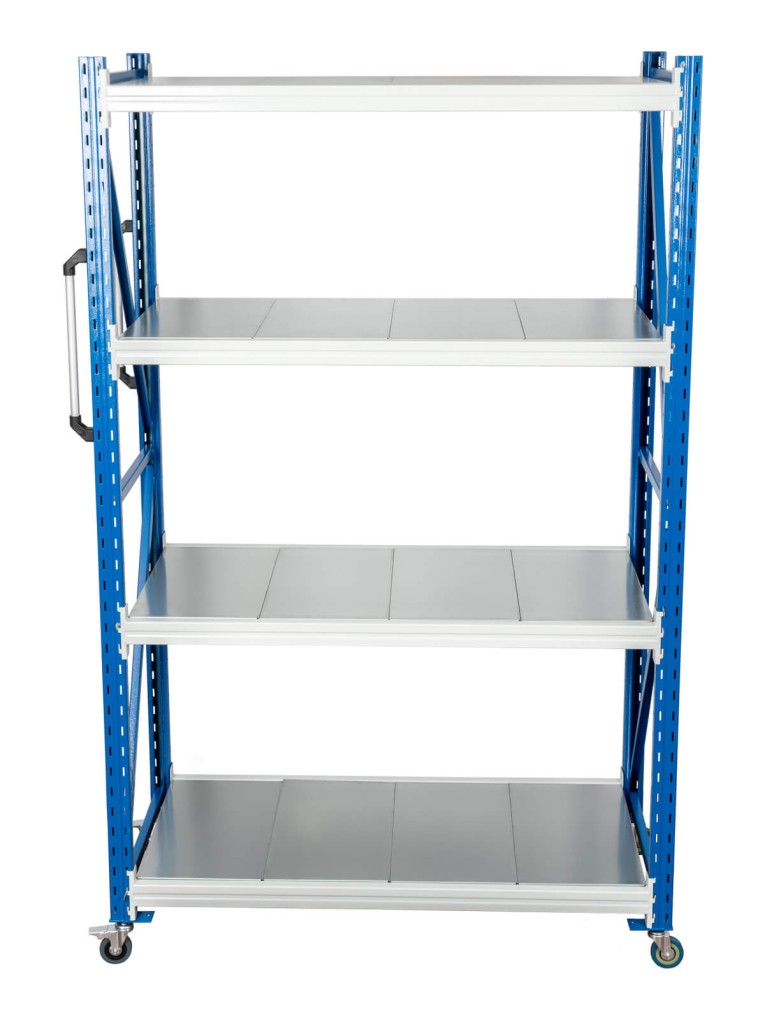 Стеллаж мобильный БиКом СТ-4 300x120x80 4 полки купить в Челябинске