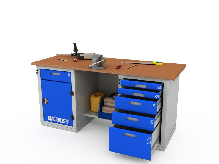 Верстак двухтумбовый WOKER PRO 2205.1800 купить в Челябинске