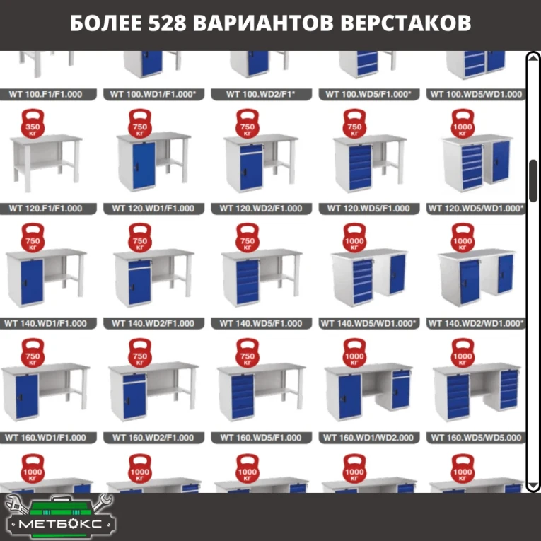 Верстак Profi WT160.WD1/WD5.021 купить в Челябинске