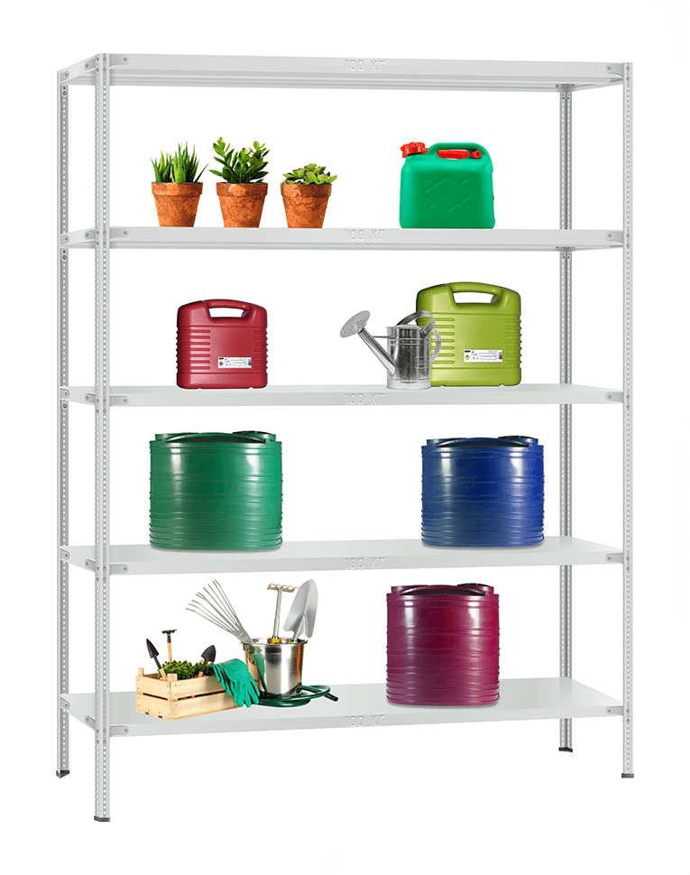 Стеллаж металлический Титан МС-900 2200x1000x600 5 полок купить в Челябинске