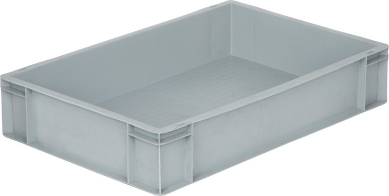 Ящик 600х400х120 сплошной, без ручек, дно с усилением, серый B-4611 купить в Челябинске Ящик 600х400х120 сплошной, без ручек, дно с усилением, серый B-4611 купить в Челябинске