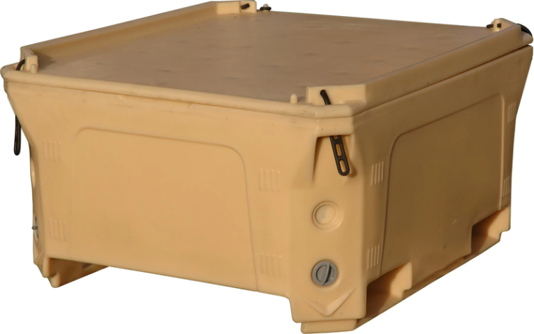 Контейнер 1230х1030х650 мм бежевый с крышкой купить в Челябинске