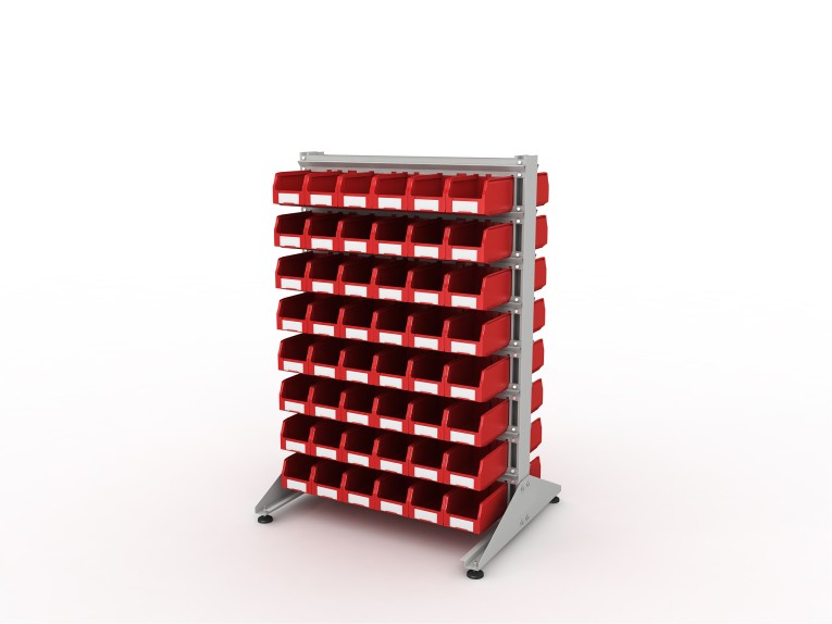 Стеллаж для пластиковых лотков SORTEX двухсторонний 1500x1000x800.02 купить в Челябинске Стеллаж для пластиковых лотков SORTEX двухсторонний 1500x1000x800.02 купить в Челябинске