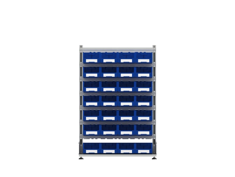 Стеллаж для пластиковых лотков SORTEX двухсторонний 1500x1000x800.03 купить в Челябинске Стеллаж для пластиковых лотков SORTEX двухсторонний 1500x1000x800.03 купить в Челябинске