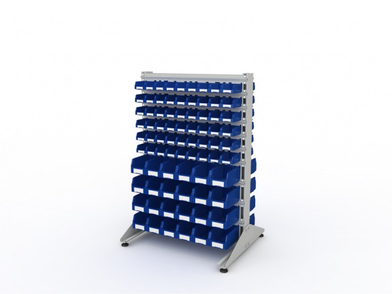 Стеллаж для пластиковых лотков SORTEX двухсторонний 1500x1000x800.04 купить в Челябинске Стеллаж для пластиковых лотков SORTEX двухсторонний 1500x1000x800.04 купить в Челябинске