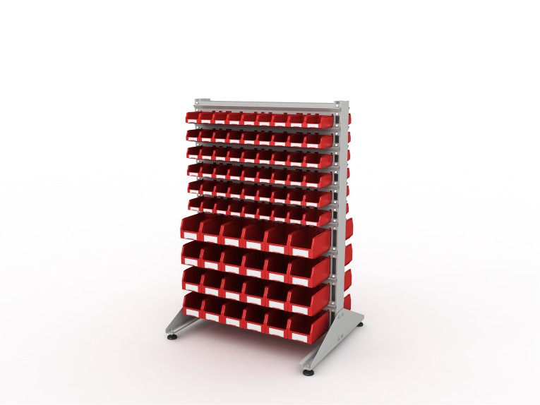 Стеллаж для пластиковых лотков SORTEX двухсторонний 1500x1000x800.04 купить в Челябинске Стеллаж для пластиковых лотков SORTEX двухсторонний 1500x1000x800.04 купить в Челябинске