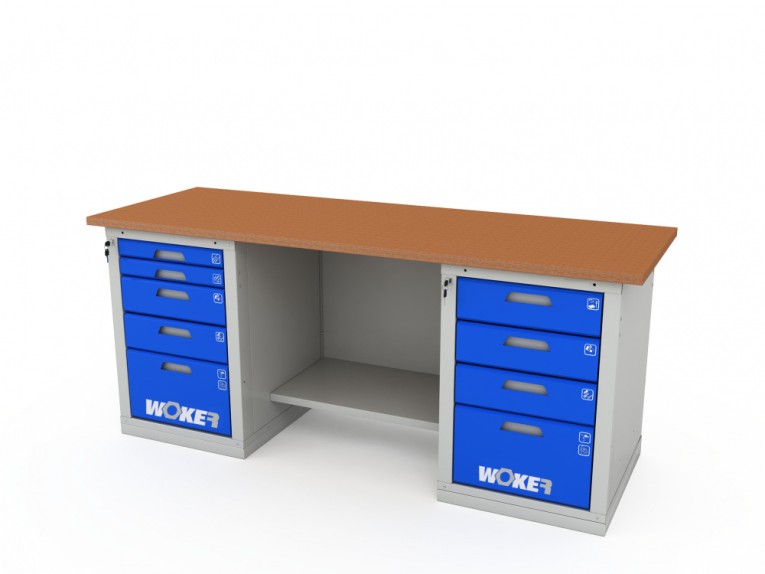 Верстак двухтумбовый WOKER PRO 2504.2000 купить в Челябинске