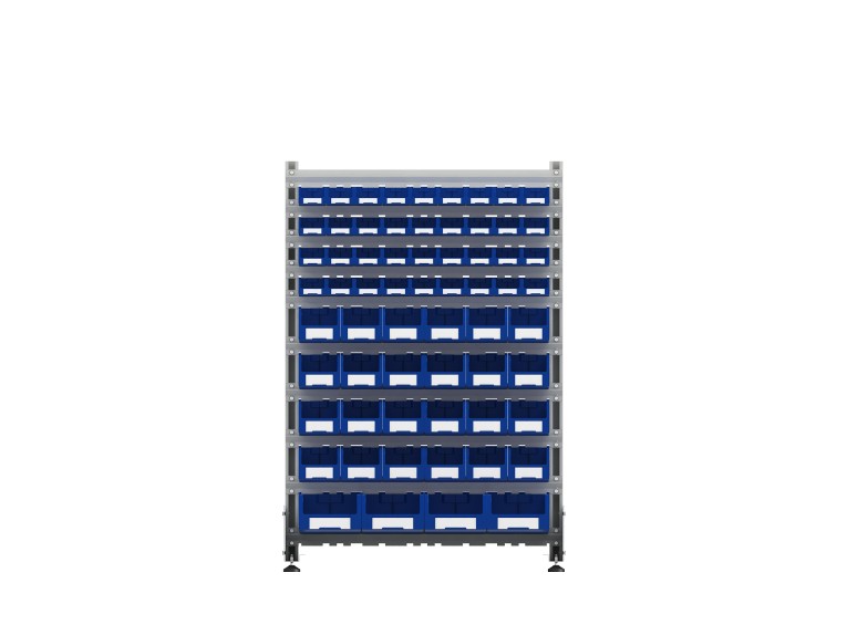 Стеллаж для пластиковых лотков SORTEX двухсторонний 1500x1000x800.05 купить в Челябинске Стеллаж для пластиковых лотков SORTEX двухсторонний 1500x1000x800.05 купить в Челябинске