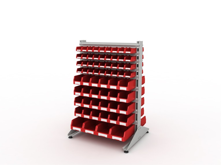 Стеллаж для пластиковых лотков SORTEX двухсторонний 1500x1000x800.05 купить в Челябинске Стеллаж для пластиковых лотков SORTEX двухсторонний 1500x1000x800.05 купить в Челябинске