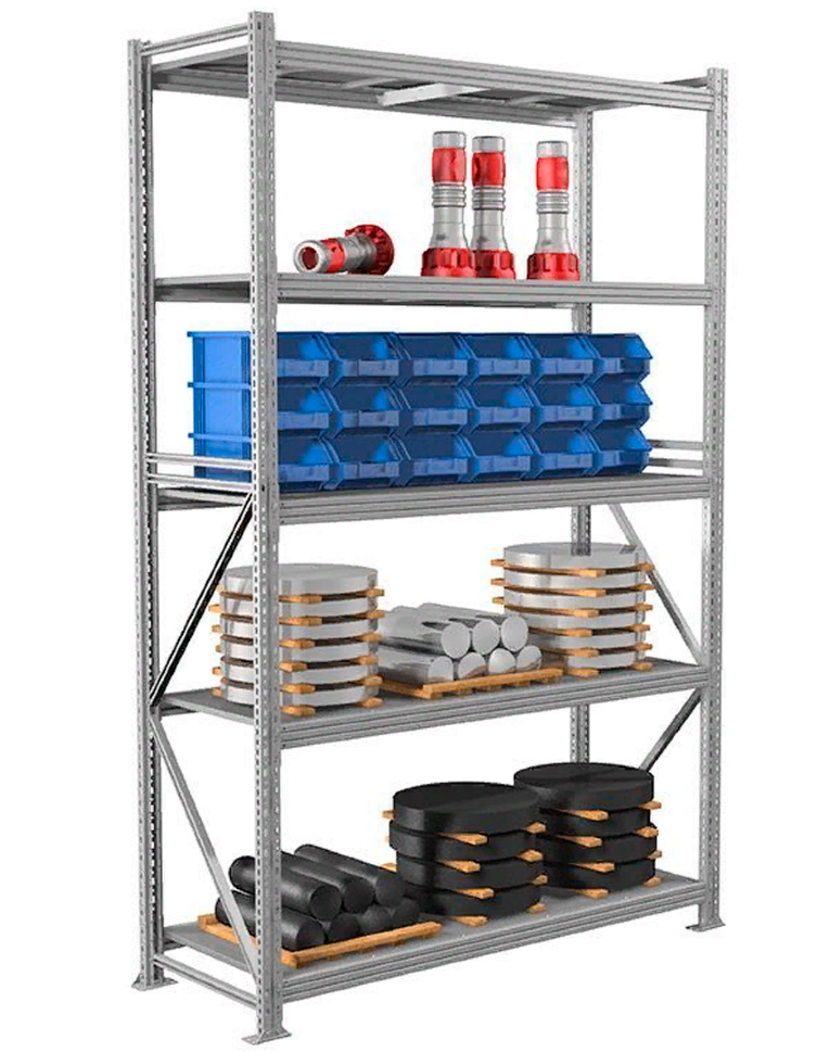Стеллаж MS Profi 2000х1800х800 5 полок купить в Челябинске