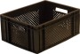 Ящик дрожжевой 400х300х180 перф, сплош. дно черный Ящик дрожжевой 400х300х180 перф, сплош. дно черный
