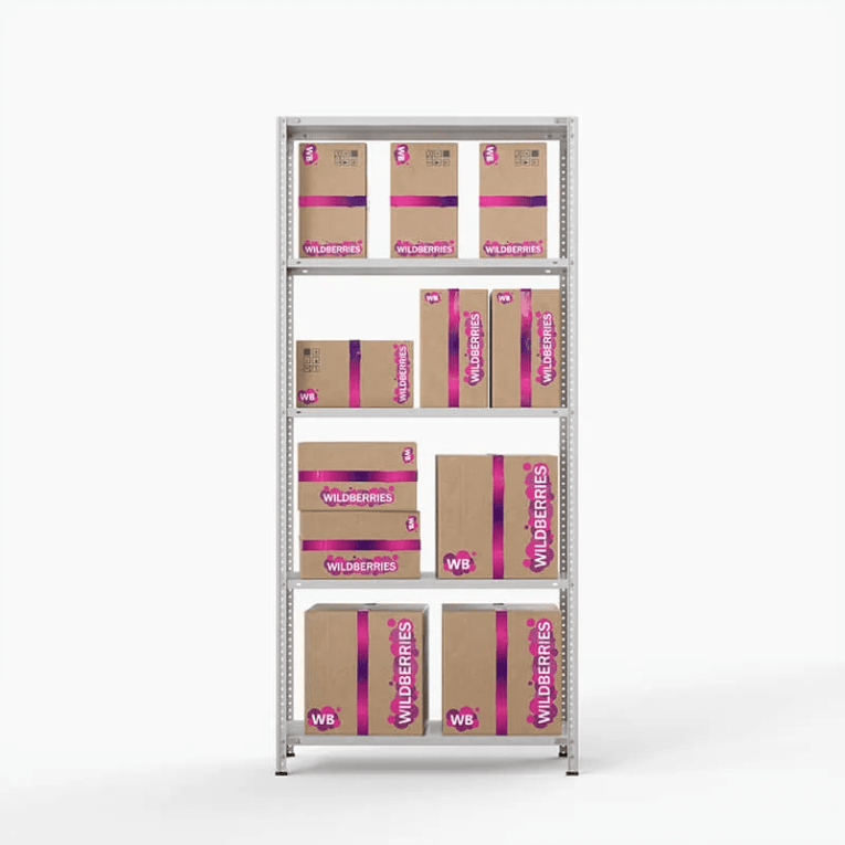 Стеллаж ПВЗ Wildberries 2000х1000х400 5 полок купить в Челябинске