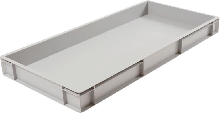 Ящик 1000х400х120 сплошной, без ручек, дно с усилением, серый B-4011 купить в Челябинске Ящик 1000х400х120 сплошной, без ручек, дно с усилением, серый B-4011 купить в Челябинске