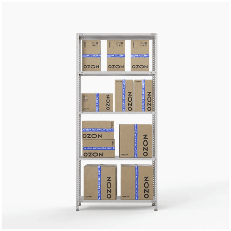 Стеллаж ПВЗ Озон 2000х1000х400 5 полок купить в Челябинске