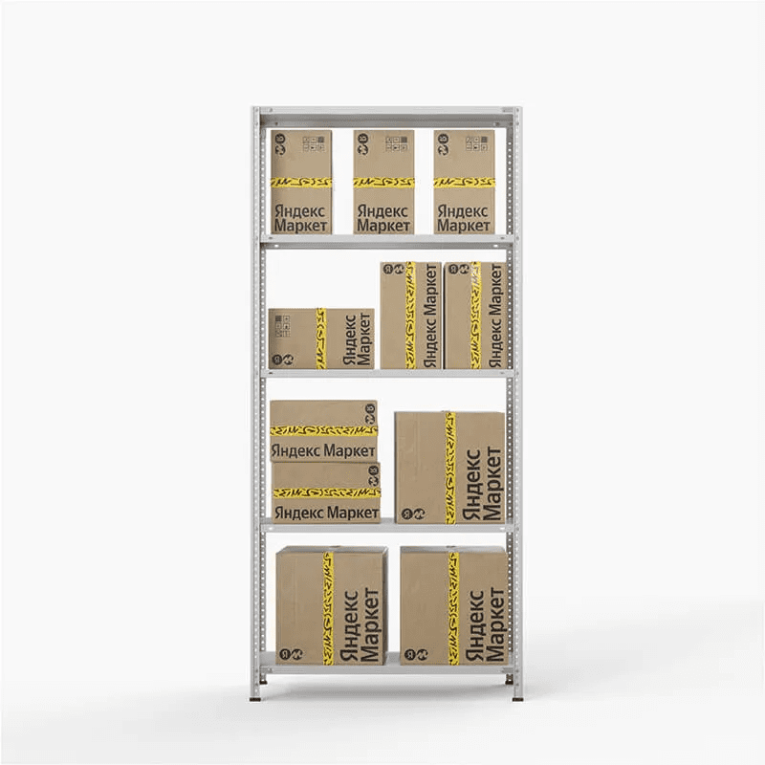 Стеллаж ПВЗ Яндекс Маркет 2000х1000х400 5 полок купить в Челябинске