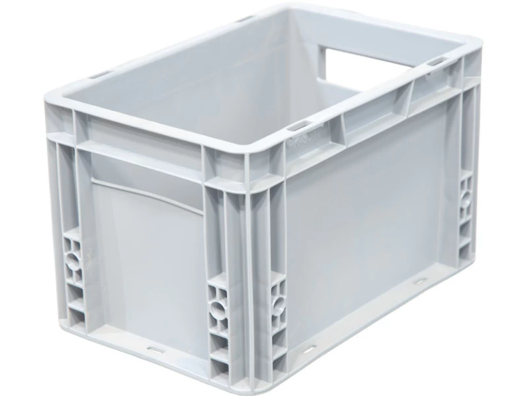 Ящик 300х200х170 сплошной, гладкое дно, цв. серый купить в Челябинске Ящик 300х200х170 сплошной, гладкое дно, цв. серый купить в Челябинске