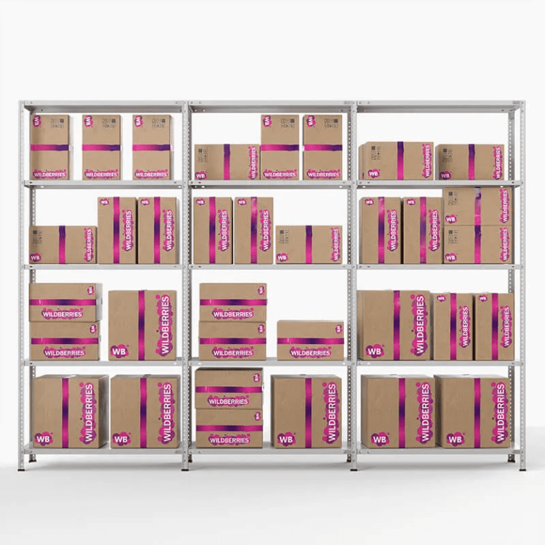 Стеллаж ПВЗ Wildberries 2000х3000х400 5 полок купить в Челябинске