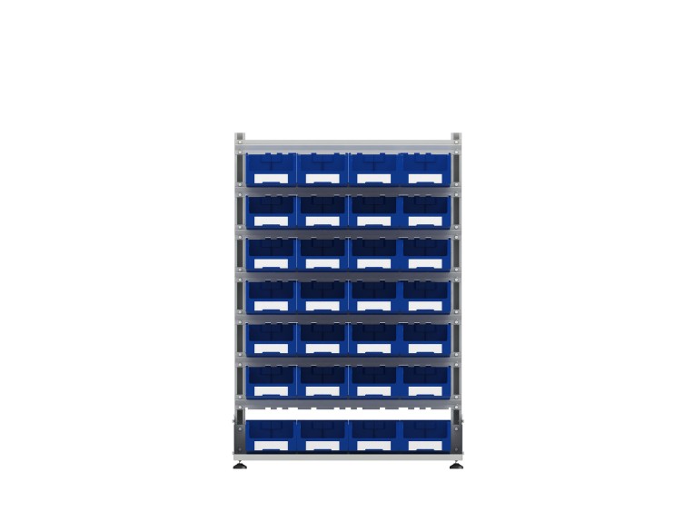 Стеллаж для пластиковых лотков SORTEX односторонний 1500x1000x450.03 купить в Челябинске