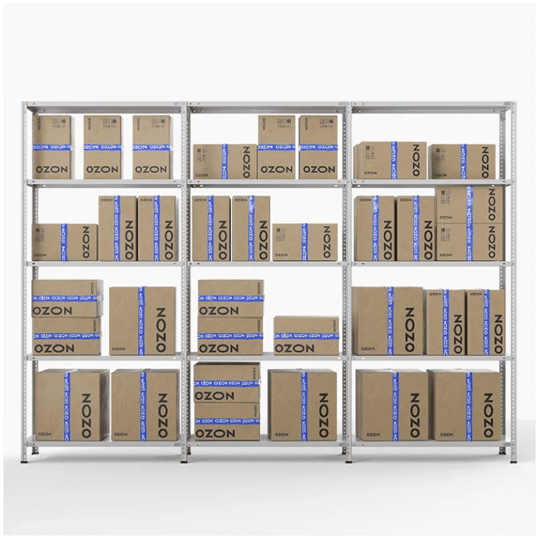 Стеллаж ПВЗ Озон 2000х3000х400 5 полок купить в Челябинске