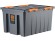 Контейнер особопрочный Rox Box PRO 120 (740х565х400 мм с крышкой и клипсами, на роликах, антрацит) купить в Челябинске