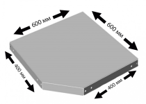 Угловая полка Практик MS 40F (600x400)