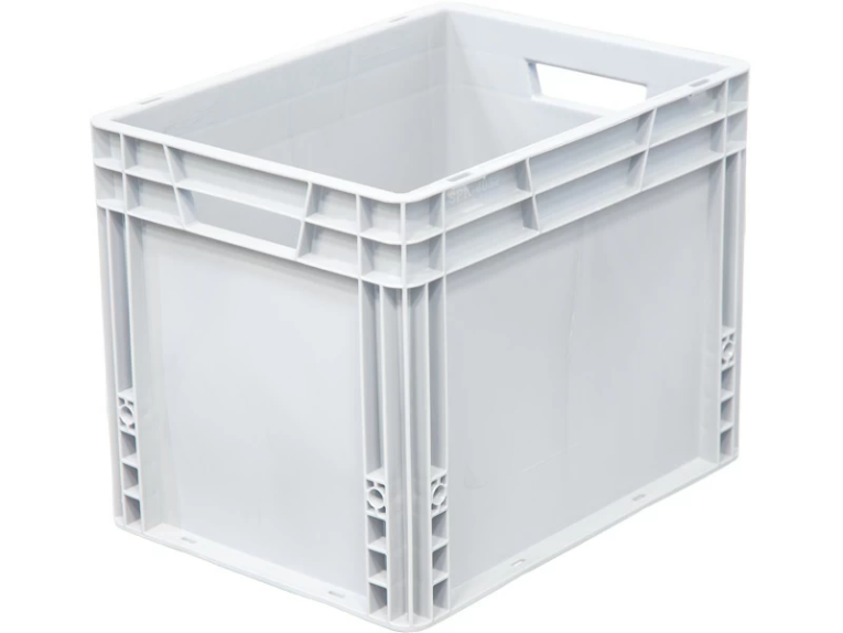 Ящик 400х300х320 сплошной, усиленное дно, цв. серый купить в Челябинске Ящик 400х300х320 сплошной, усиленное дно, цв. серый купить в Челябинске