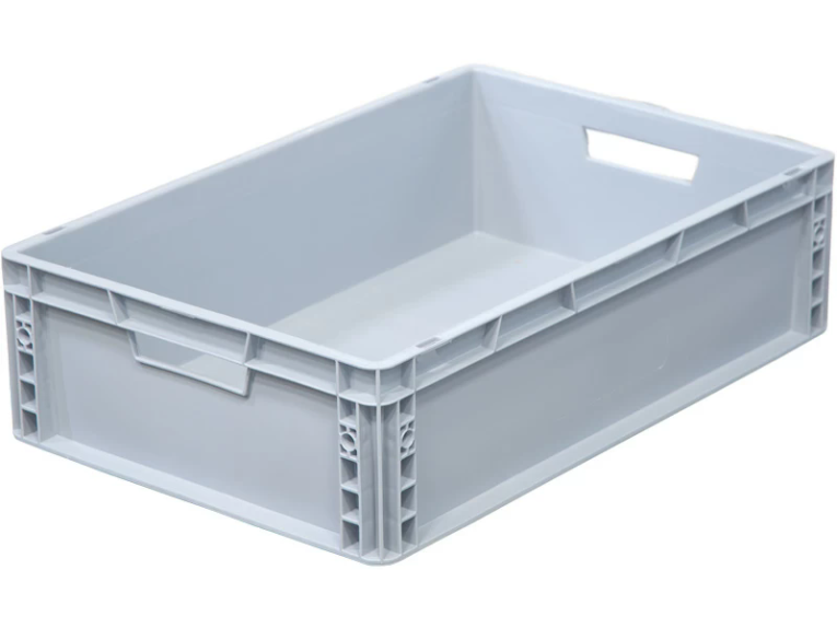 Ящик 600х400х170 сплошной, усиленное дно, цв. серый купить в Челябинске