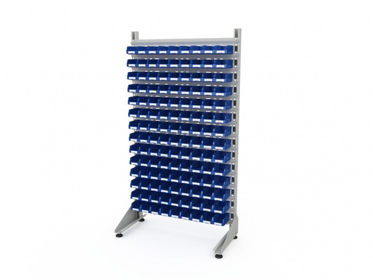 Стеллаж для пластиковых лотков SORTEX односторонний 1800x1000x450.01 купить в Челябинске Стеллаж для пластиковых лотков SORTEX односторонний 1800x1000x450.01 купить в Челябинске