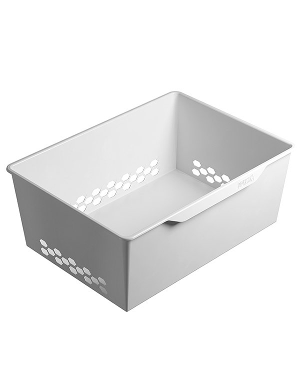 Корзина пластиковая GBP 60х20 белая купить в Челябинске Корзина пластиковая GBP 60х20 белая купить в Челябинске