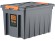Контейнер особопрочный Rox Box PRO 70 (589х396х355 мм с крышкой и клипсами, на роликах, антрацит) купить в Челябинске
