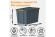 Контейнер особопрочный Rox Box PRO 70 (589х396х355 мм с крышкой и клипсами, на роликах, антрацит) купить в Челябинске