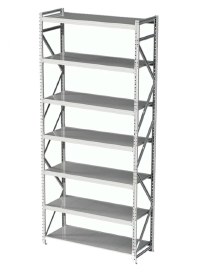 Стеллаж MS Profi 3000х2100х400 7 полок Стеллаж MS Profi 3000х2100х400 7 полок