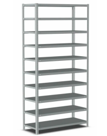 Стеллаж металлический Титан МС-500 2200х1500х500 10 полок Стеллаж металлический Титан МС-500 2200х1500х500 10 полок